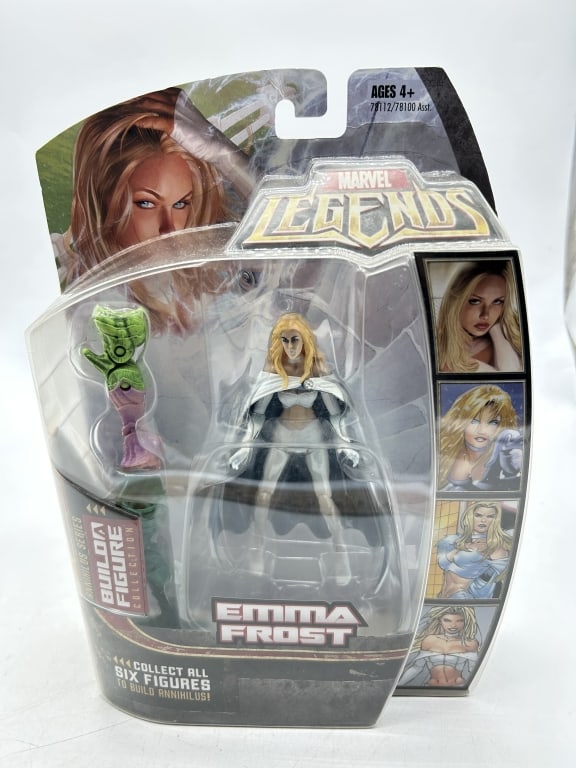 MARVEL LEGENDS EMMA FROST ANNIHILUS BUILD-A-FIGURE: For ALTERNATE shipping quote or LOCAL PICK-UP DETAILS, please visit dejavuauctionshipping.com MARVEL LEGENDS EMMA FROST WHITE QUEEN ANNIHILUS BUILD-A-FIGURE SERIES ACTION FIGURE Official Marvel Legend