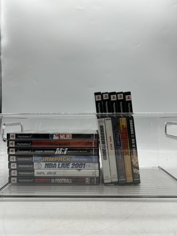 PLAYSTATION 2 VIDEO GAME LOT MLB, MADDEN, NFL, NBA (1 of 3)