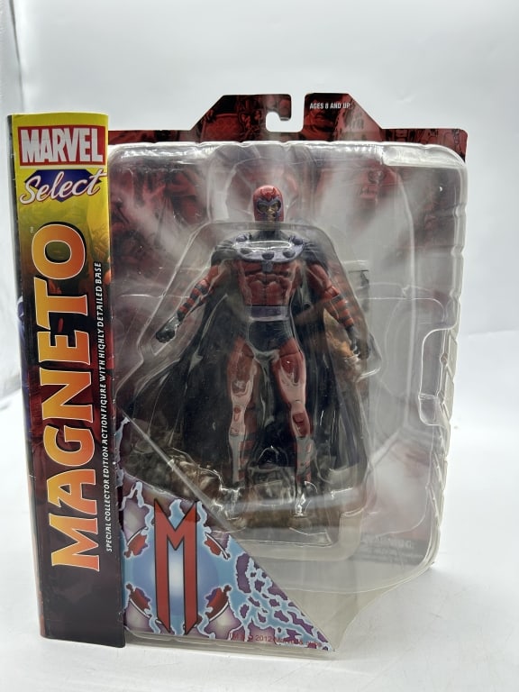 MARVEL SELECT MAGNETO X-MEN ACTION FIGURE W BASE: For ALTERNATE shipping quote or LOCAL PICK-UP DETAILS, please visit dejavuauctionshipping.com MARVEL SELECT MAGNETO MASTER OF MAGNETISM ACTION FIGURE BY DIAMOND SELECT TOYS Highly detailed collectible