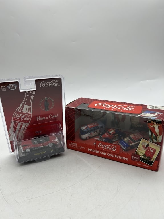 COCA-COLA DIECAST COLLECTOR CAR LOT (1 of 3)