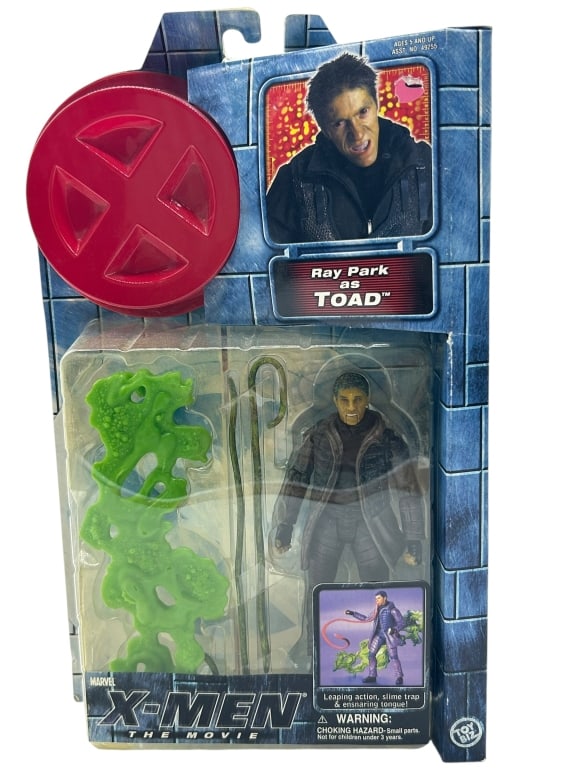 X-MEN TOAD RAY PARK ACTION FIGURE WITH ACCESSORIES: For ALTERNATE shipping quote or LOCAL PICK-UP DETAILS, please visit dejavuauctionshipping.com X-MEN THE MOVIE TOAD RAY PARK ACTION FIGURE WITH SLIME ACCESSORIES Vintage Marvel X-Men: The Movie “Toad