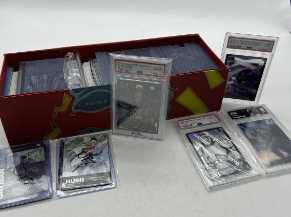 MIXED GRADED TRADING CARD LOT WITH STORAGE BOX (1 of 4)