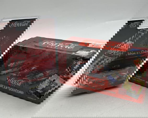 COCA-COLA DIECAST COLLECTOR CAR LOT (1 of 3)