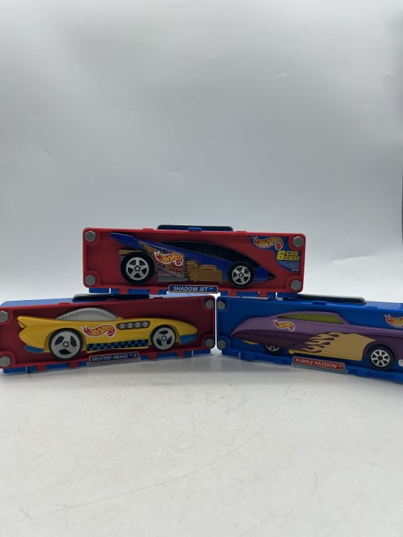 3 HOT WHEELS 6 CAR CASE COLLECTION (1 of 6)