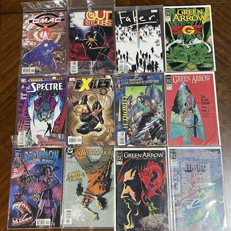 LOT OF 12 DC & MARVEL COMIC BOOKS (1 of 2)