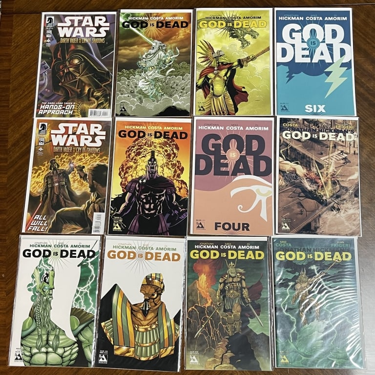 LOT OF 12 STAR WARS & GOD IS DEAD COMICS (1 of 4)