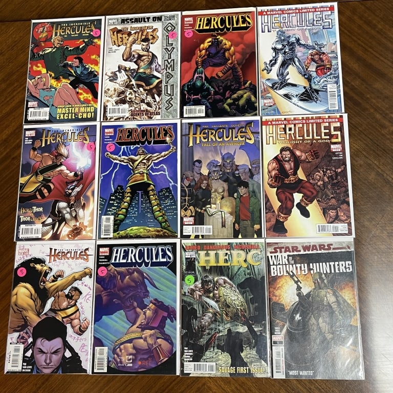 LOT OF 12 HERCULES & MARVEL COMIC BOOKS (1 of 2)