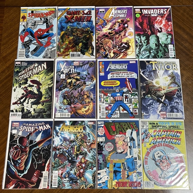 LOT OF 12 MARVEL COMICS SPIDER-MAN AVENGERS (1 of 2)