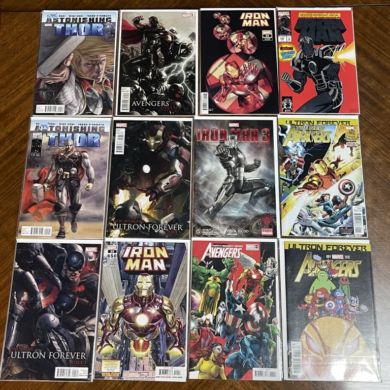 LOT OF 12 MARVEL COMICS IRON MAN THOR AVENGERS (1 of 2)