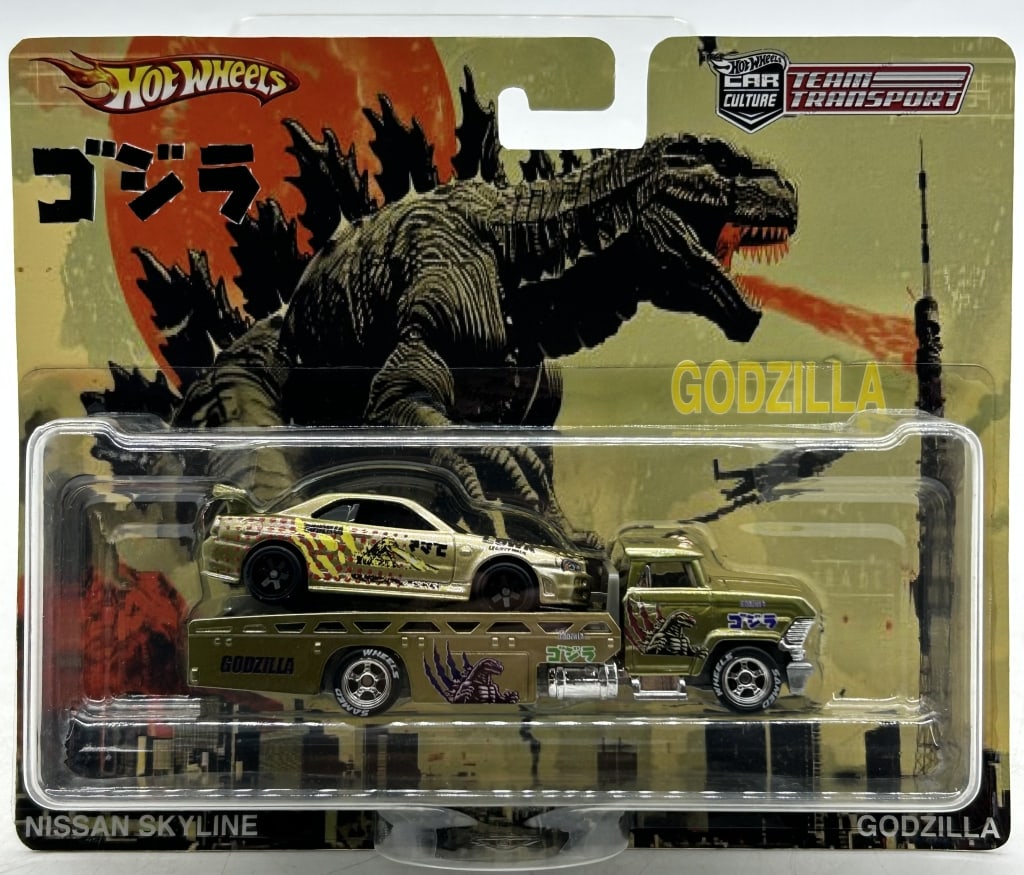 HOT WHEELS GODZILLA TEAM TRANSPORT DIECAST SET (1 of 3)