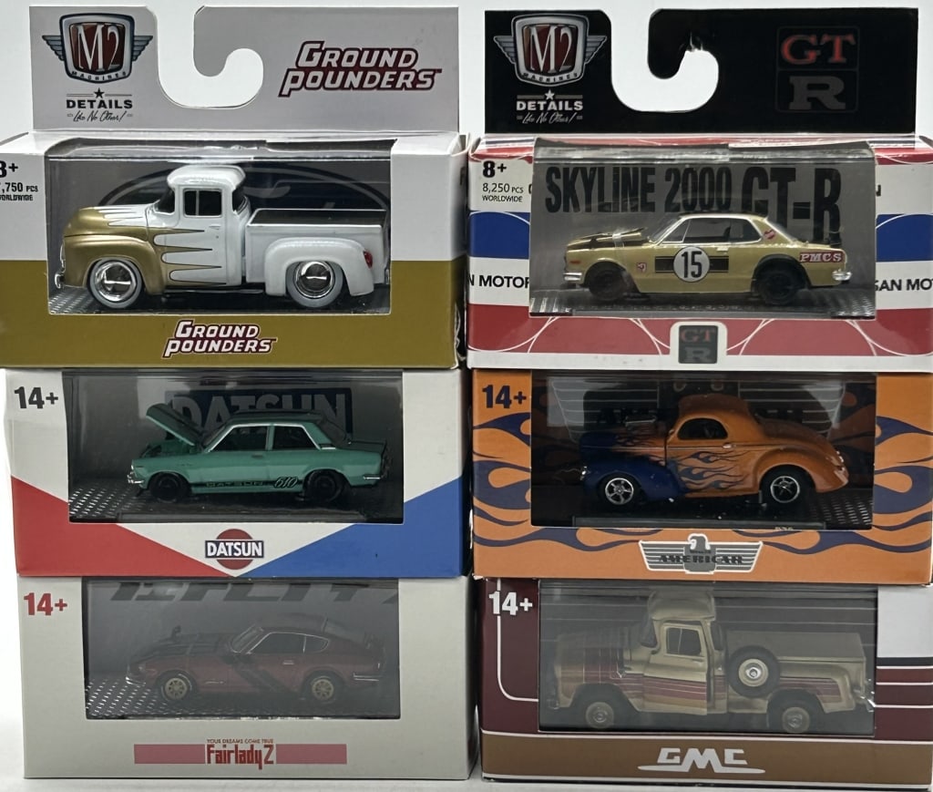 LOT OF 6 M2 MACHINES DIECAST COLLECTOR VEHICLES (1 of 3)