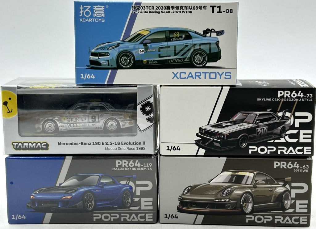 5 COLLECTOR DIECAST CARS POP RACE TARMAC XCARTOYS (1 of 3)