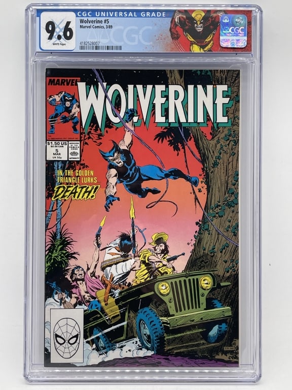 WOLVERINE #5 CGC 9.6 WHITE PAGES 1989 (1 of 3)