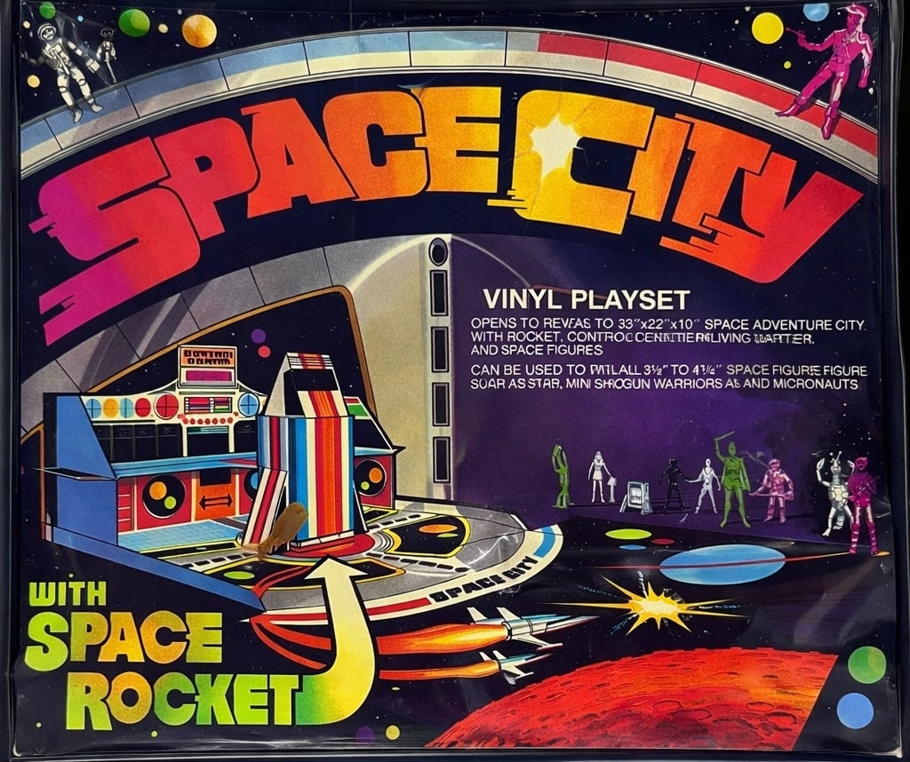 70S SPECIALTY MADE SPACE CITY VINYL PLAYSET (1 of 4)