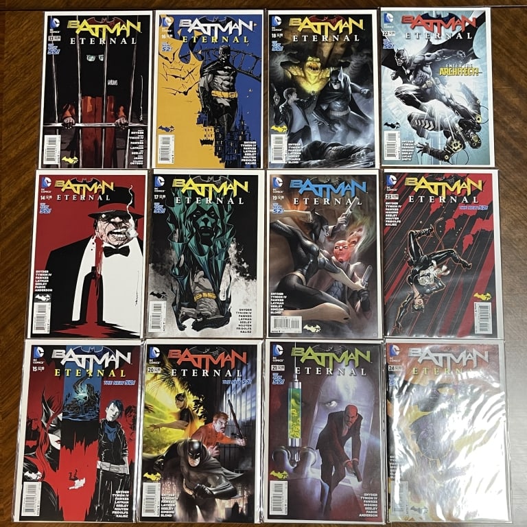 LOT OF 12 DC BATMAN ETERNAL MID-RUN COMICS (1 of 2)