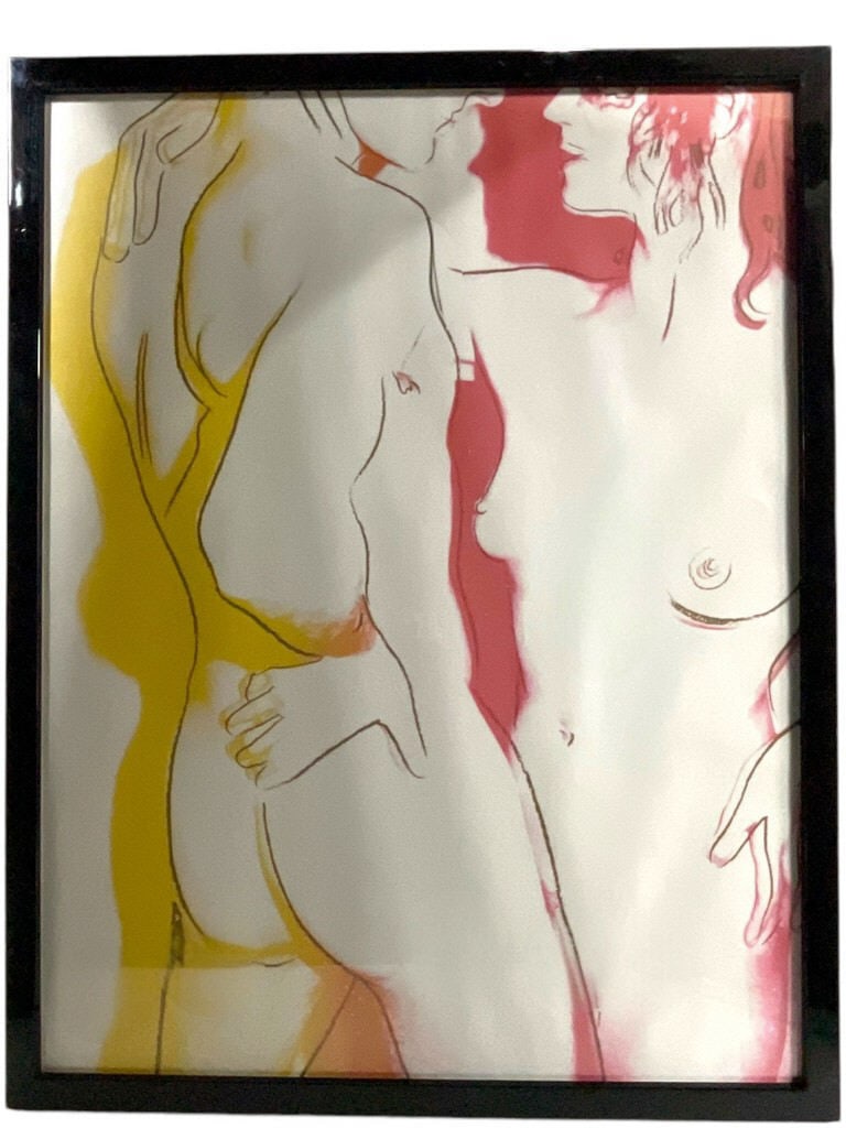 AFTER ANDY WARHOL LOVE PRINT 27": AFTER ANDY WARHOL LOVE PRINT -27" X 21" APPROX TO FRAME -2 OF 2 SIMILAR -VERY GOOD PRE OWNED CONDITION -DP11424 Appointments are required for local pickups. Same-day appointments are not allowed. Loca
