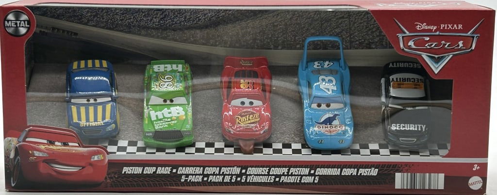5 DISNEY PIXAR CARS PISTON CUP RACE DIECAST LOT: For ALTERNATE shipping quote or LOCAL PICK-UP DETAILS, please visit dejavuauctionshipping.com DISNEY PIXAR CARS PISTON CUP RACE 5 PACK LIGHTNING MCQUEEN Official Disney Pixar Cars “Piston Cup Race&r