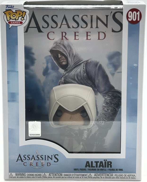 FUNKO POP ASSASSIN'S CREED ALTAIR VINYL FIGURE: For ALTERNATE shipping quote or LOCAL PICK-UP DETAILS, please visit dejavuauctionshipping.com FUNKO POP! GAMES ASSASSIN’S CREED ALTA?R #901 VINYL FIGURE UBISOFT Official Funko Pop! Games #901 Altaï