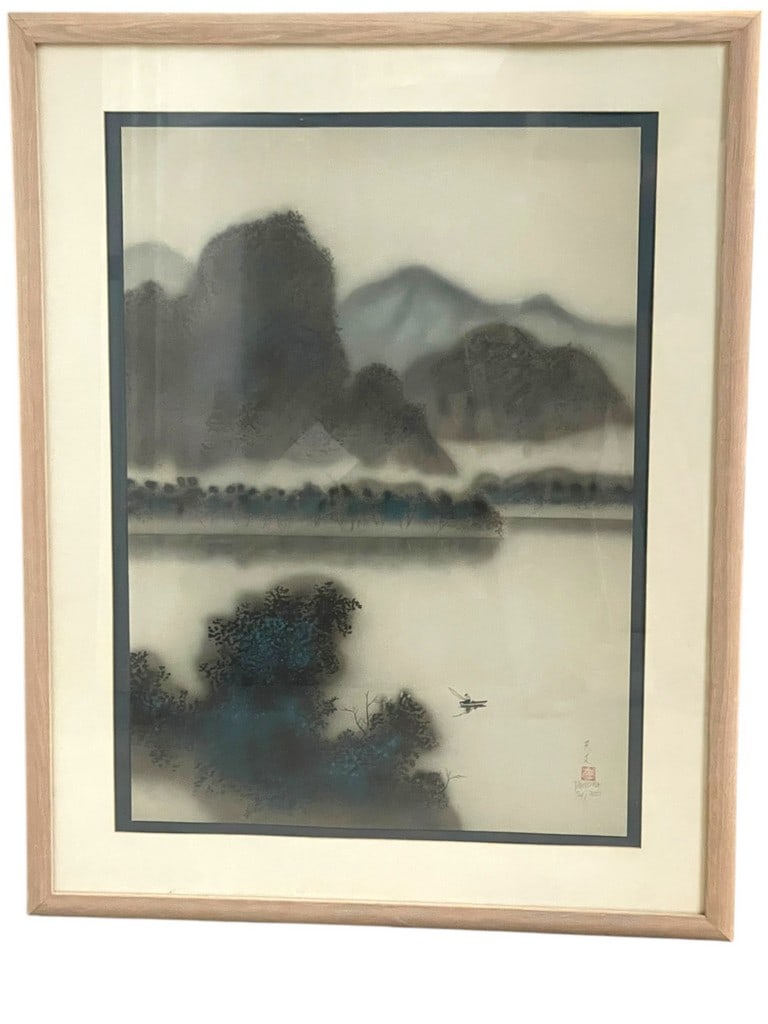 DAVID LEE STONE LITHOGRAPH ON PAPER 38" (1 of 4)