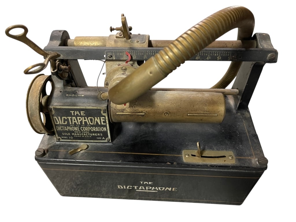 ANTIQUE DICTAPHONE CYLINDER RECORDING MACHINE - 3
