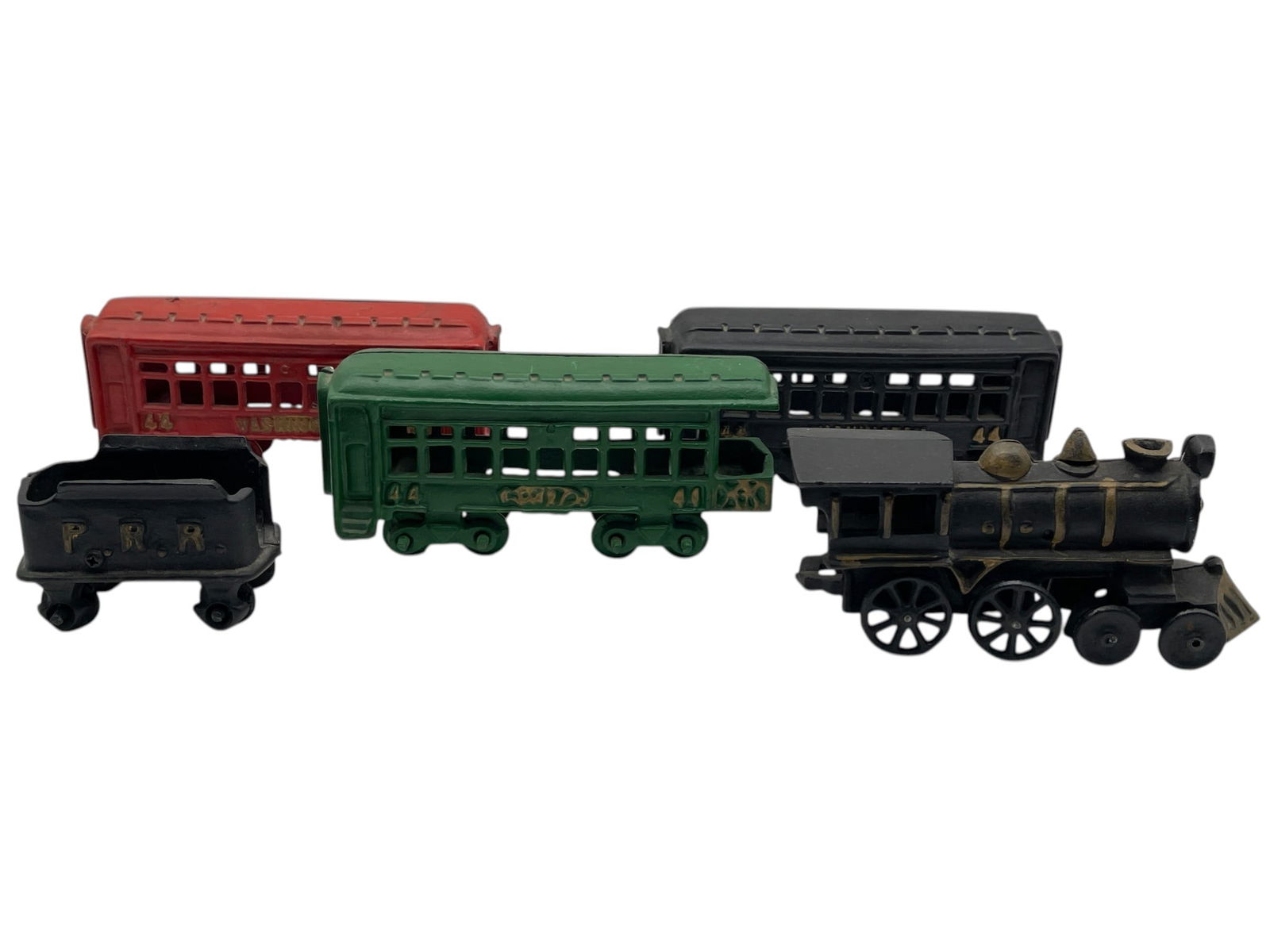 ANTIQUE STYLE CAST IRON TRAIN SET LOCOMOTIVE (1 of 8)