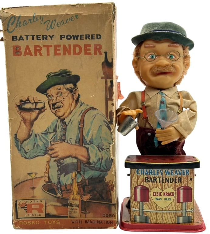 CHARLEY WEAVER BATTERY POWERED BARTENDER TOY (1 of 6)