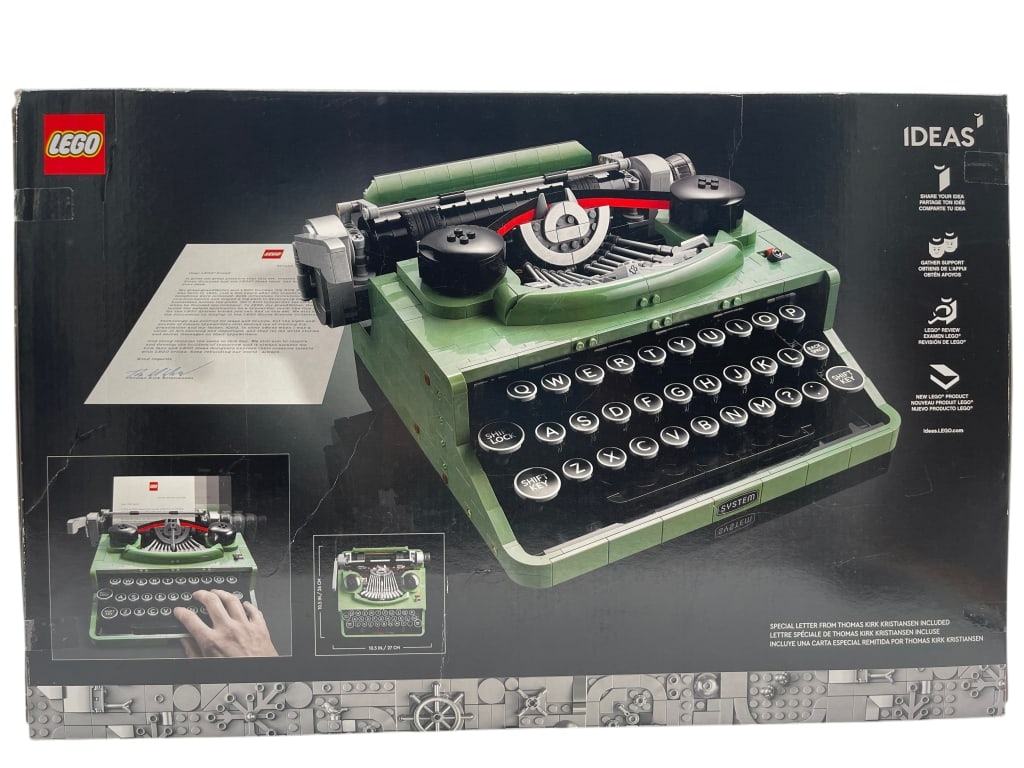 LEGO IDEAS TYPEWRITER SET #21327 COMPLETE IN BOX (1 of 6)