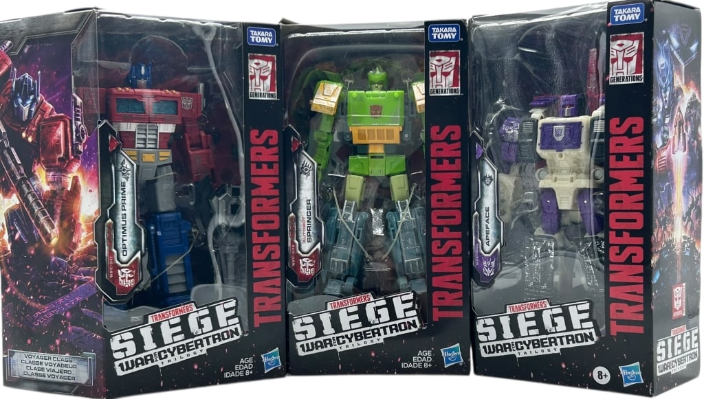 3 TRANSFORMERS SIEGE WAR CYBERTRON FIGURES LOT (1 of 3)