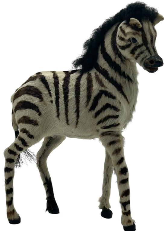VINTAGE MINIATURE ZEBRA FIGURAL DISPLAY 9" (1 of 7)