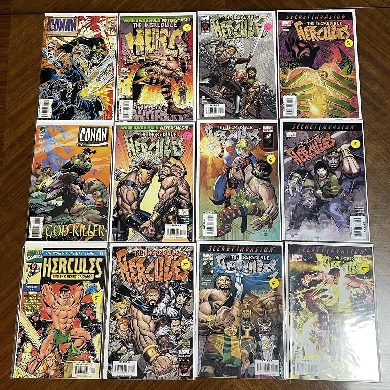 LOT OF 12 MARVEL COMICS INCLUDING CONAN & HERCULES (1 of 3)