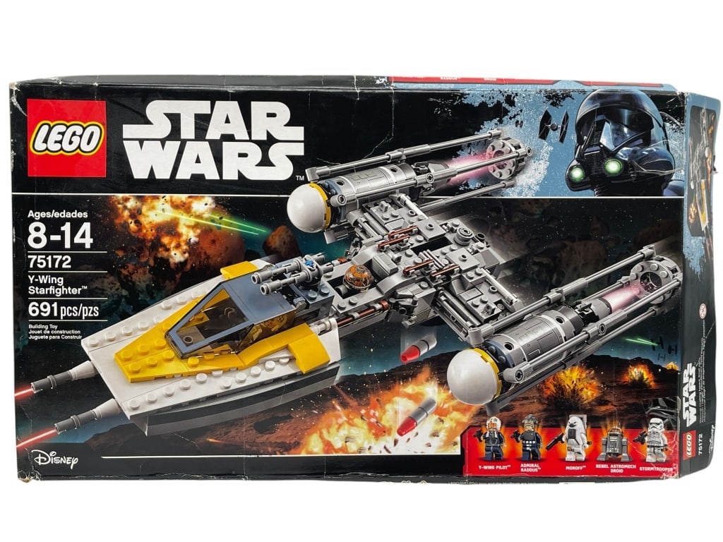 LEGO STAR WARS Y WING STARFIGHTER SET 75172: LEGO STAR WARS Y-WING STARFIGHTER SET #75172 IN ORIGINAL BOX LEGO Star Wars Y-Wing Starfighter set #75172, a 691-piece building set based on the Star Wars universe and featuring the iconic Rebel starf