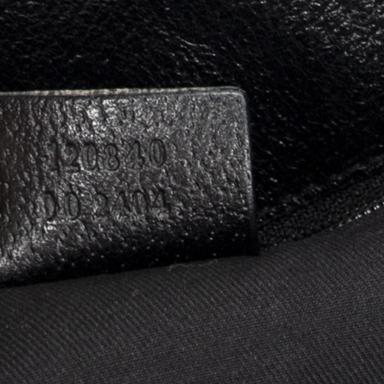 GUCCI SMALL ECLIPSE SHOPPING BLACK MONOGRAM BAG - 3