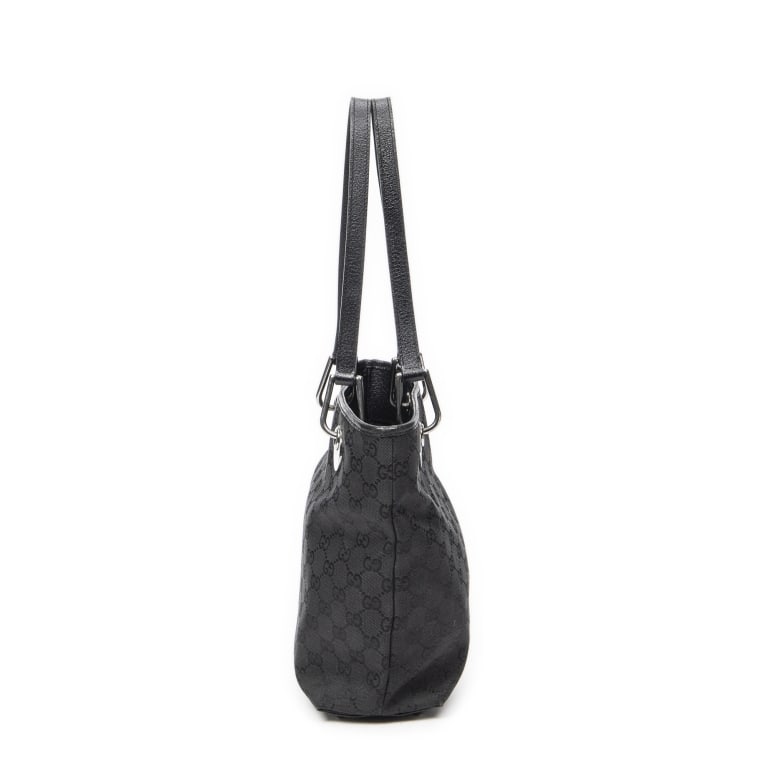 GUCCI SMALL ECLIPSE SHOPPING BLACK MONOGRAM BAG - 6