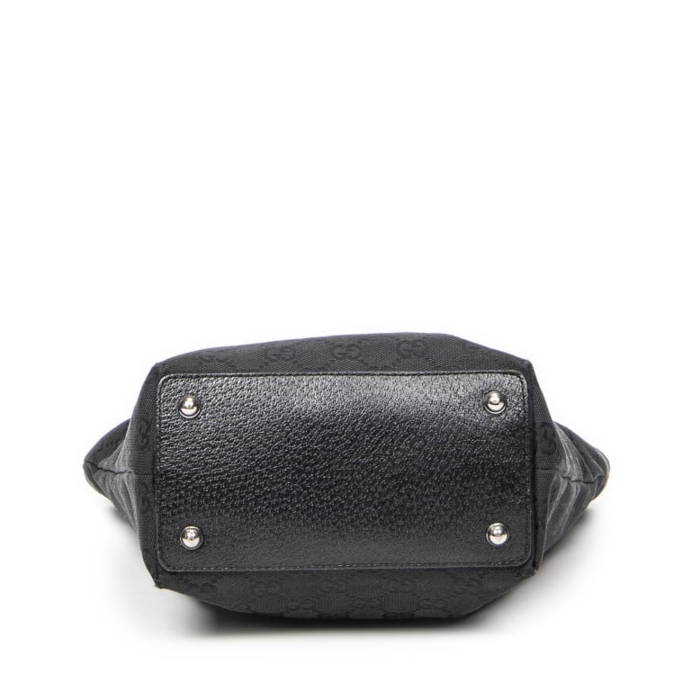 GUCCI SMALL ECLIPSE SHOPPING BLACK MONOGRAM BAG - 8