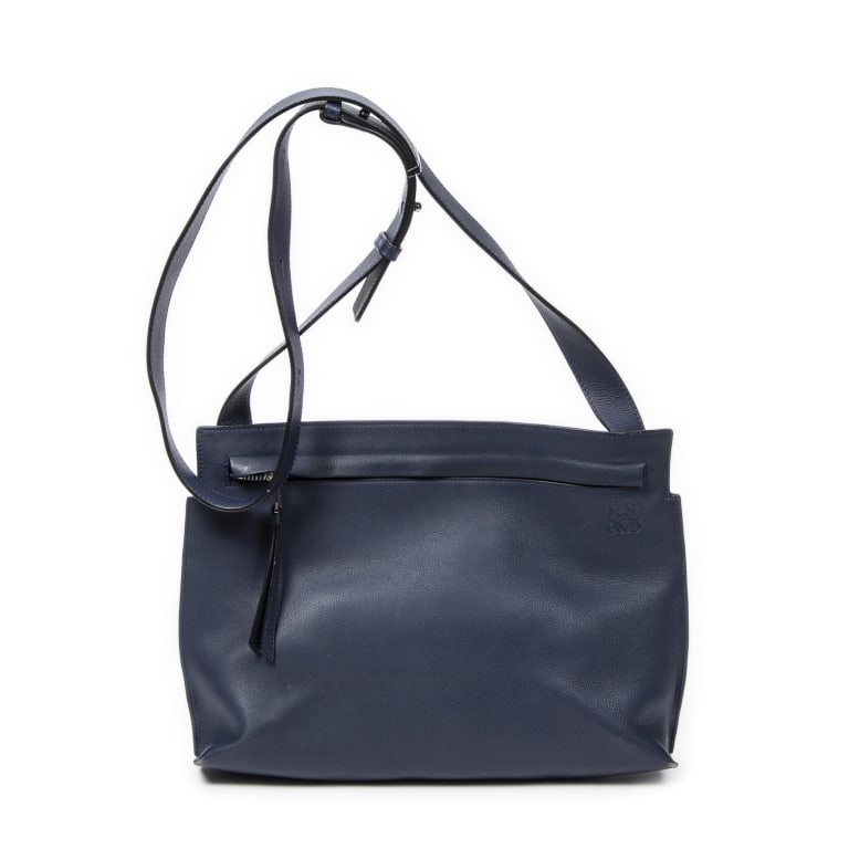 LOEWE MEDIUM T MESSENGER NAVY CALFSKIN BAG (1 of 10)