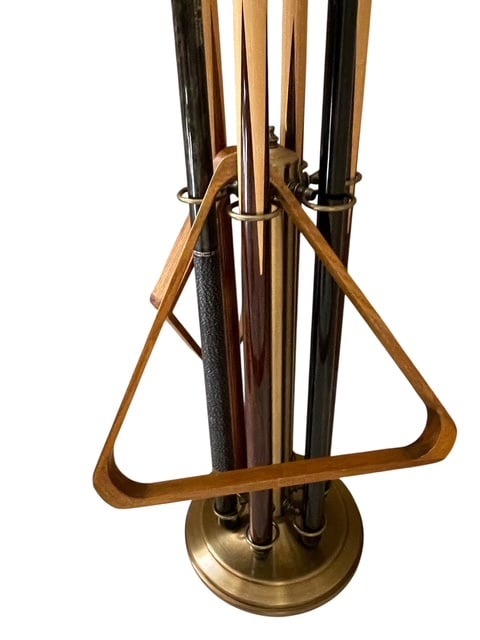 VINTAGE BILLIARDS ACCESSORIES WOOD CUES BALL RACK (1 of 8)