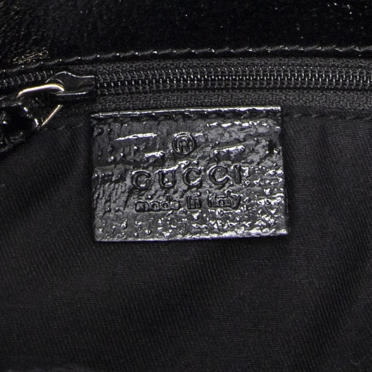 GUCCI SMALL ECLIPSE SHOPPING BLACK MONOGRAM BAG - 7