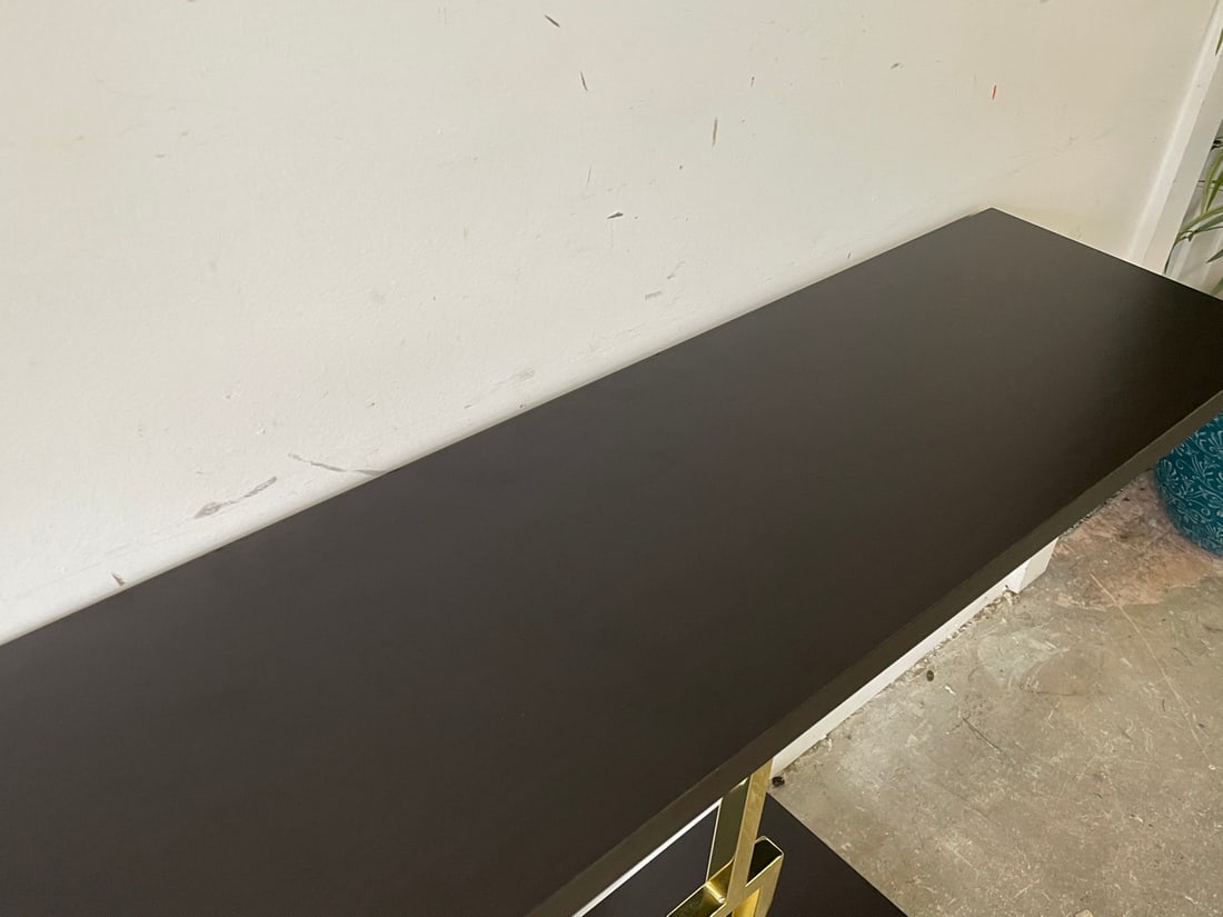 MODERN CONSOLE TABLE W GEOMETRIC BASE 47" - 6