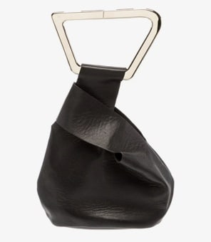 CULT GAIA BLACK LEATHER / SILVER SCULPTURAL BAG: CULT GAIA BLACK LEATHER / SILVER SCULPTURAL BAG Brand: Cult GaiaDesigner: Jasmin LarianLA-based brand known for sculptural, artistic handbagsFamous for pieces that double as “wearable