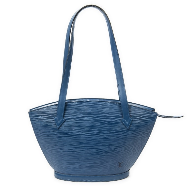 LOUIS VUITTON ST-JACQUES LONG STRAP PM BLU EPI BAG: Louis Vuitton St-Jacques Long Straps PM Blue Epi Golden Brass * COLOR: Blue * PRODUCTION CODE: VI0986(August 1986) * INCLUDED: None AA * CONDITION: 23*24*10cm * (3cm = 1inch approximately) * Luxury ba