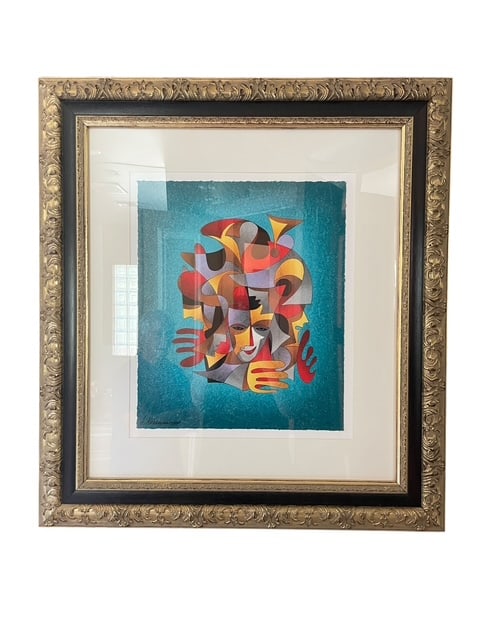 ANATOLE KRASNYANSKY ARTIST SIGNED "OCEAN DREAMS": *For ALTERNATIVE SHIPPING QUOTES or local PICKUP details, please visit www.dejavuauctionshipping.com* Artist: Anatole Krasnyansky Title: Ocean Dreams Medium: Serigraph on woven paper hand signed & emb