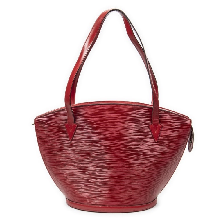 LOUIS VUITTON ST-JACQUES SHOPPING GM RED EPI BAG: Louis Vuitton St-Jacques Shopping GM Red Epi Golden Brass * COLOR: Red * PRODUCTION CODE: A20915 (January 1995) * INCLUDED: None AB * CONDITION: 26*30*17cm * (3cm = 1inch approximately) * Luxury bags