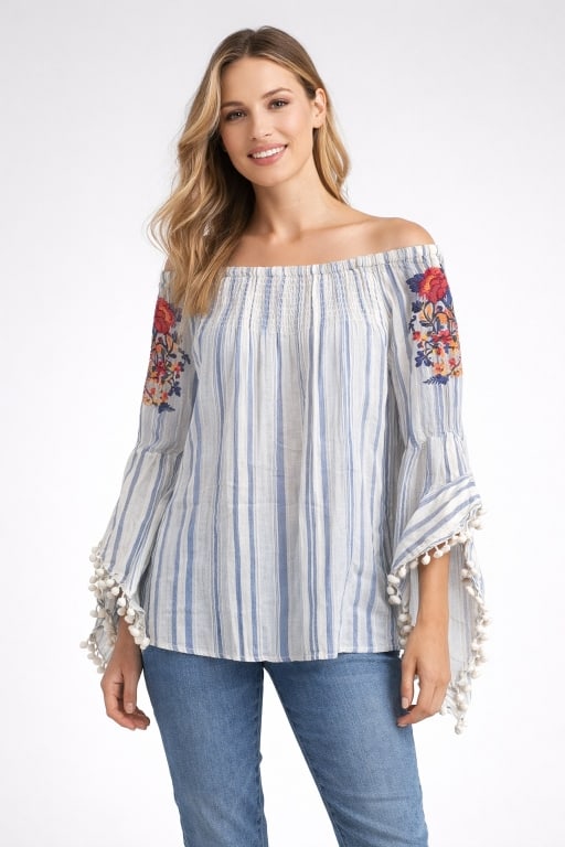 NEW STUDIO WEST BOHO BOHEMIAN EMBROIDERY TOP XL: By bidding on this listing, you understand and agree to be bound by the terms and conditions of DejaVu Auctions. * For ALTERNATE shipping quote or LOCAL PICK-UP DETAILS, please visit