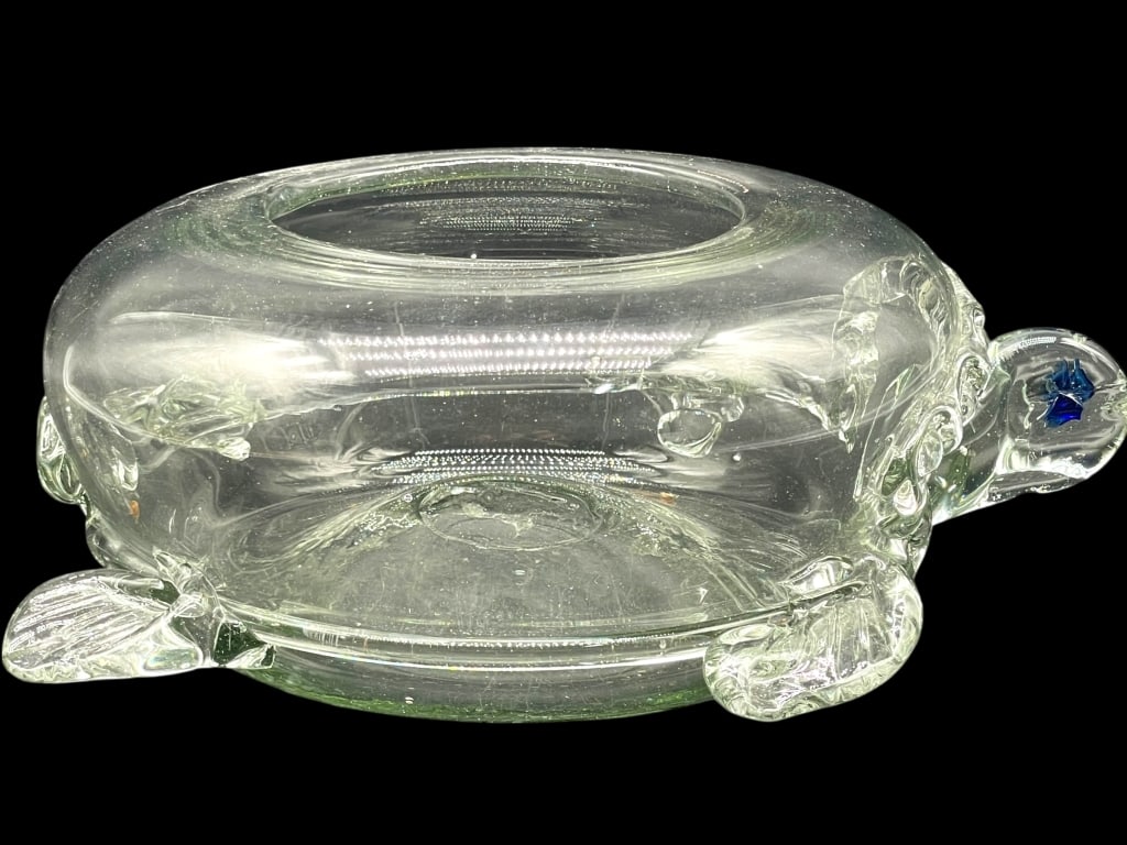 HANDMADE BLOWN GLASS “DESERT TURTLE?? TERRARIUM (1 of 6)