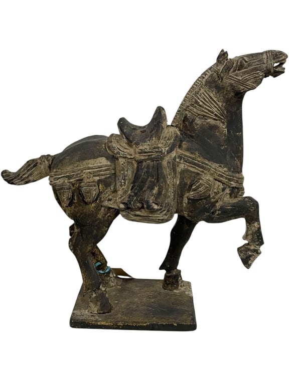 ANTIQUE CHINESE TANG STYLE HORSE SCULPTURE 16" (1 of 5)