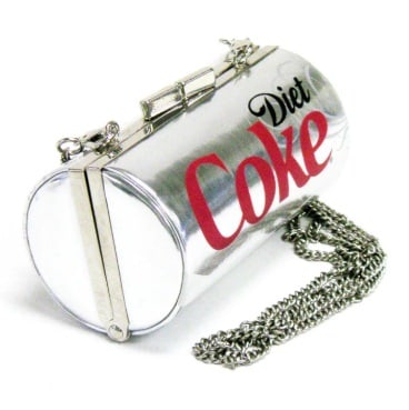 NEW! DIET COKE SUPERSIZED BAG: Make a bold, pop-culture statement with the Officially Licensed Super Size Diet Coke Can Shoulder Bag. Designed to resemble an oversized soda can, this novelty handbag celebrates the iconic beverage w
