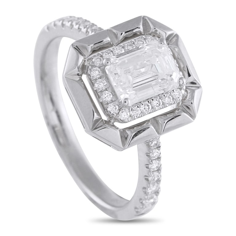 18K WHITE GOLD 1.27CT DIAMOND RING 6 (1 of 5)