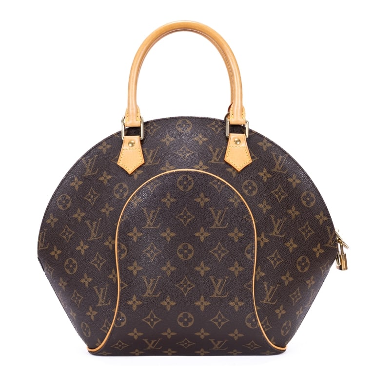 LOUIS VUITTON ELLIPSE GM BROWN MONOGRAM BAG: Louis Vuitton Ellipse GM Brown Monogram Canvas Golden Brass * COLOR: Brown * PRODUCTION CODE: TH0027 (2nd week of 2007) * INCLUDED: Dustbag AA * CONDITION: 26*32*14cm * (3cm = 1inch