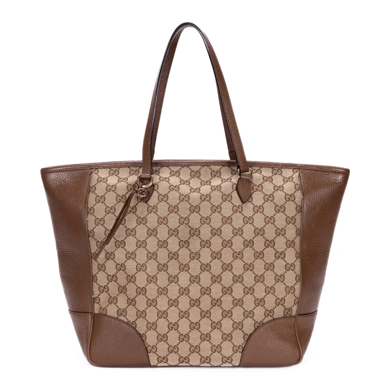 GUCCI BREE SHOPPING TOTE LARGE BEIGE/BROWN BAG (1 of 11)