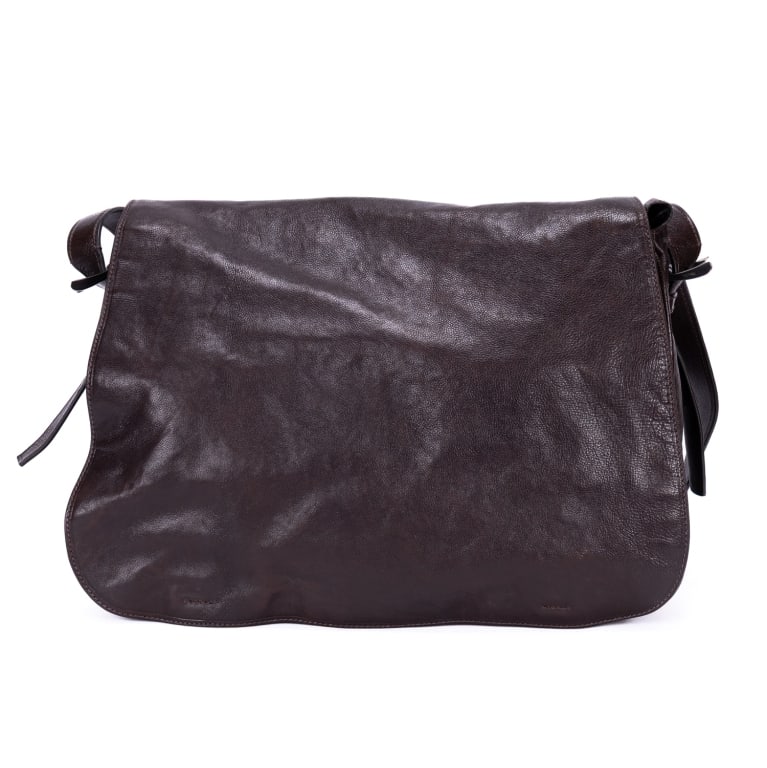 PRADA MEN'S FLAP MESSENGER BLACK LEATHER BAG (1 of 13)